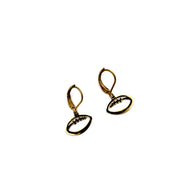 Football Leverback Earrings