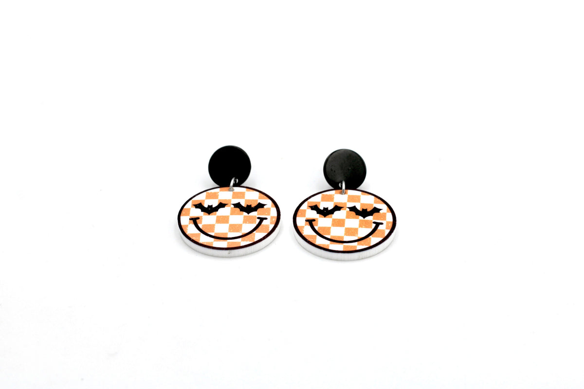 Retro Bat Face Earrings