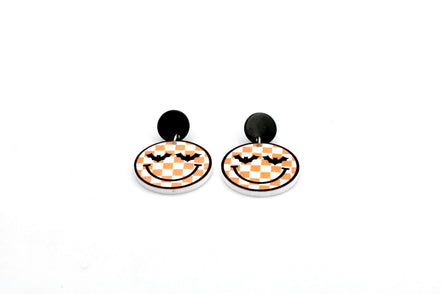 Retro Bat Face Earrings