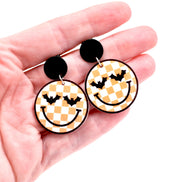 Retro Bat Face Earrings