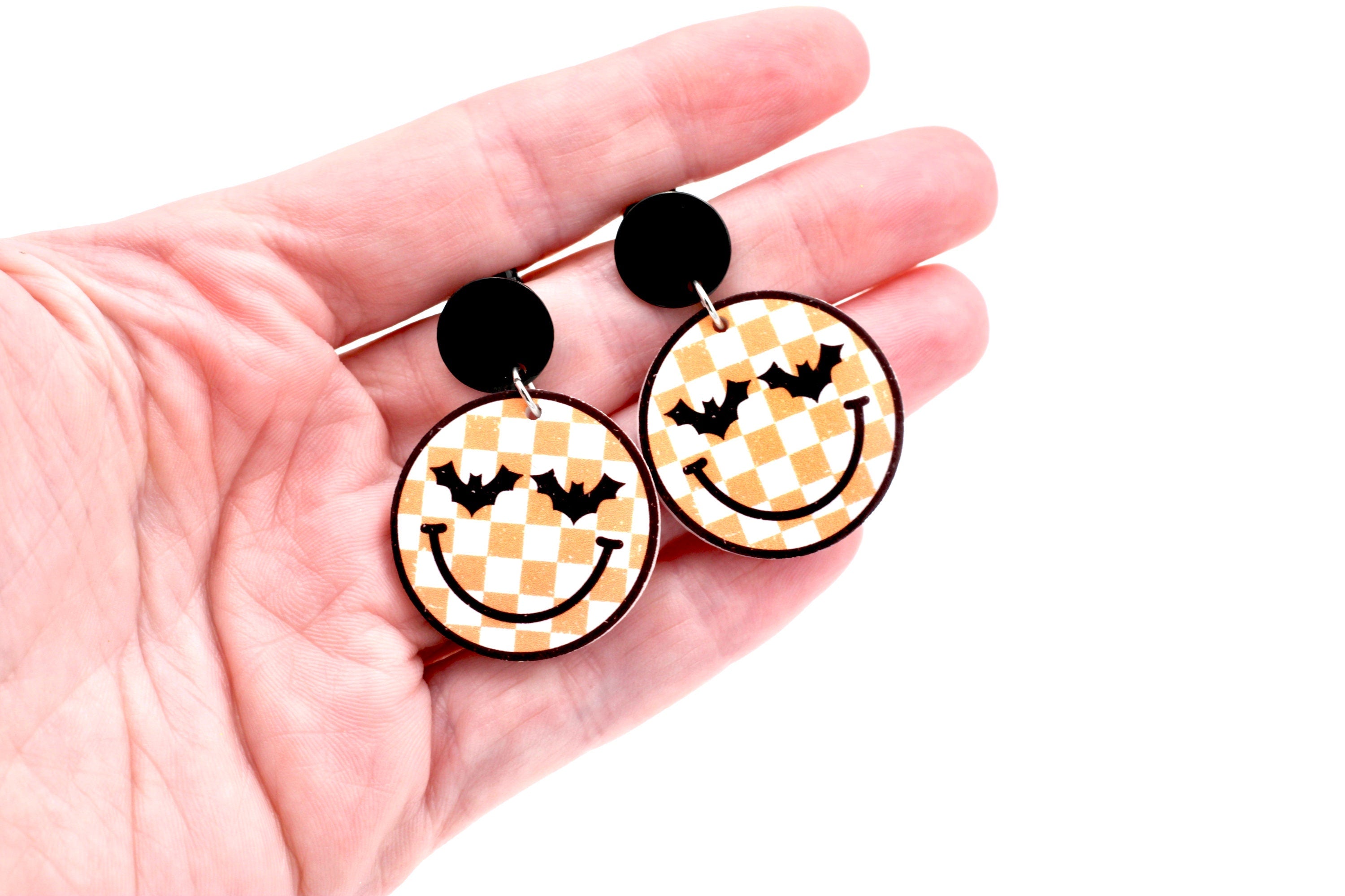 Retro Bat Face Earrings