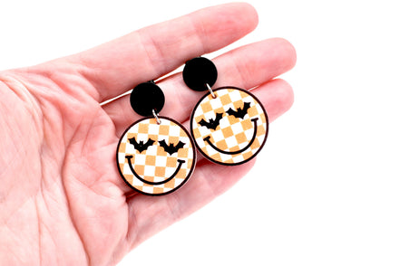 Retro Bat Face Earrings
