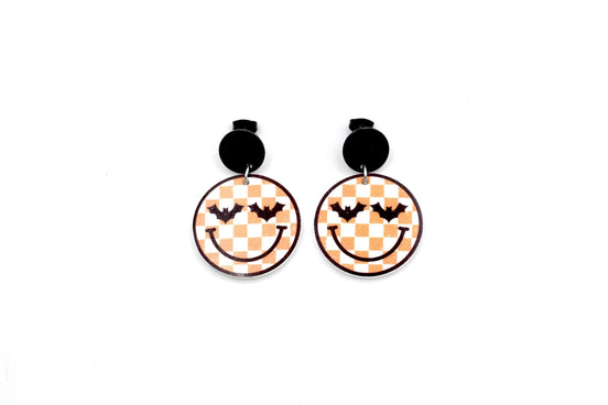 Retro Bat Face Earrings