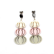Pink Pumpkin Earrings