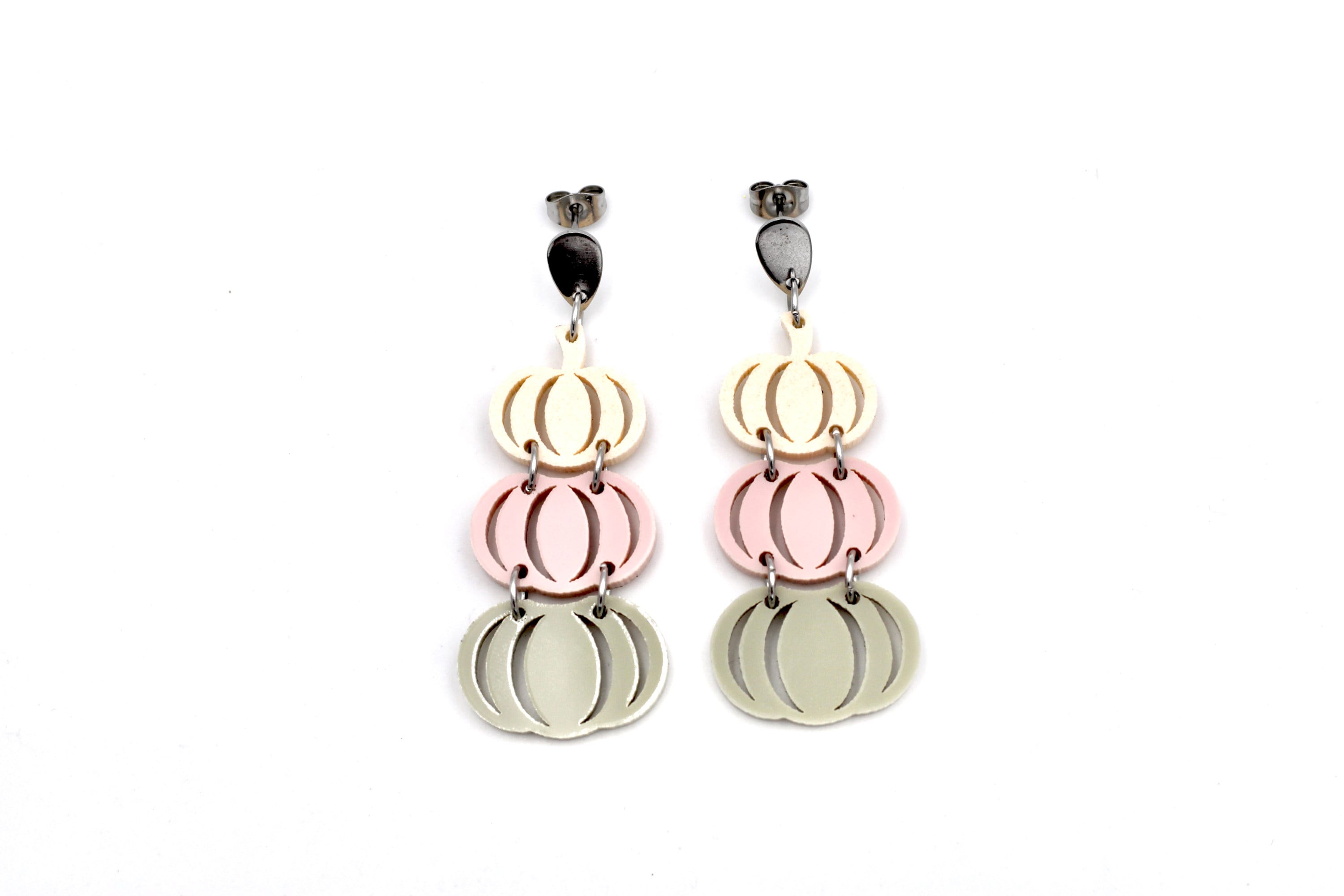 Pink Pumpkin Earrings