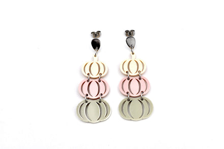 Pink Pumpkin Earrings