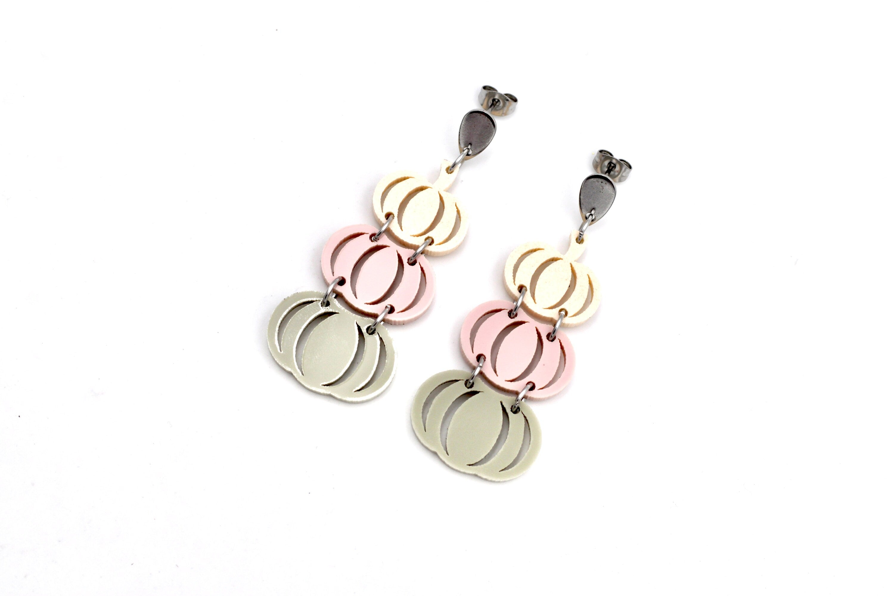Pink Pumpkin Earrings