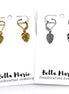 Tiny Monstera Earrings