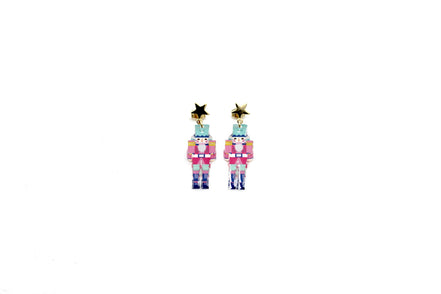 Pink Nutcracker Earrings