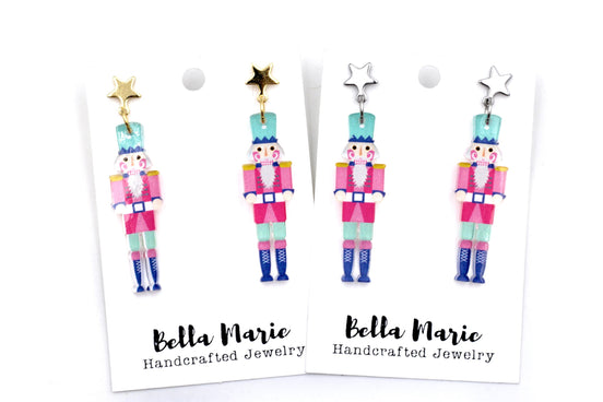 Pink Nutcracker Earrings