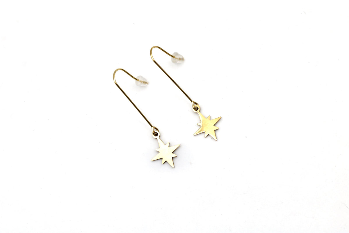 North Star Dangle Earrings
