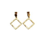 Textured Diamond Earrings