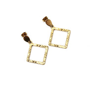 Textured Diamond Earrings