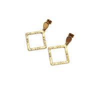 Textured Diamond Earrings