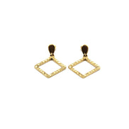 Textured Diamond Earrings