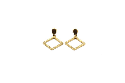 Textured Diamond Earrings
