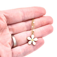 Enamel Daisy Necklace