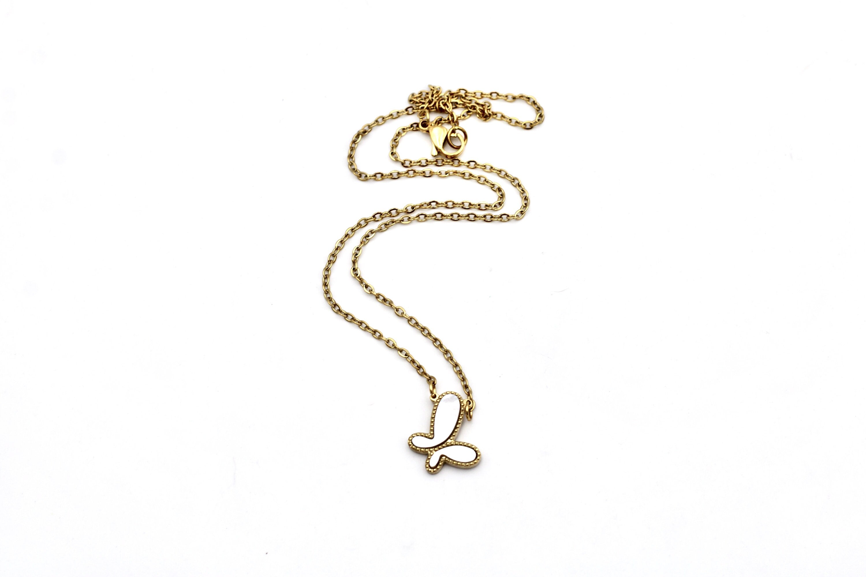Shell Butterfly Necklace