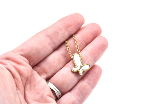 Shell Butterfly Necklace
