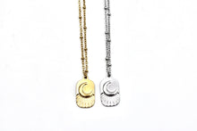 Load image into Gallery viewer, Moon Tag Necklace
