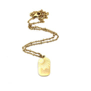 Sun Tag Necklace