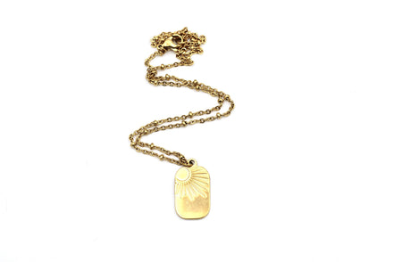Sun Tag Necklace