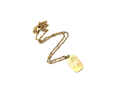 Sun Tag Necklace