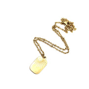 Sun Tag Necklace