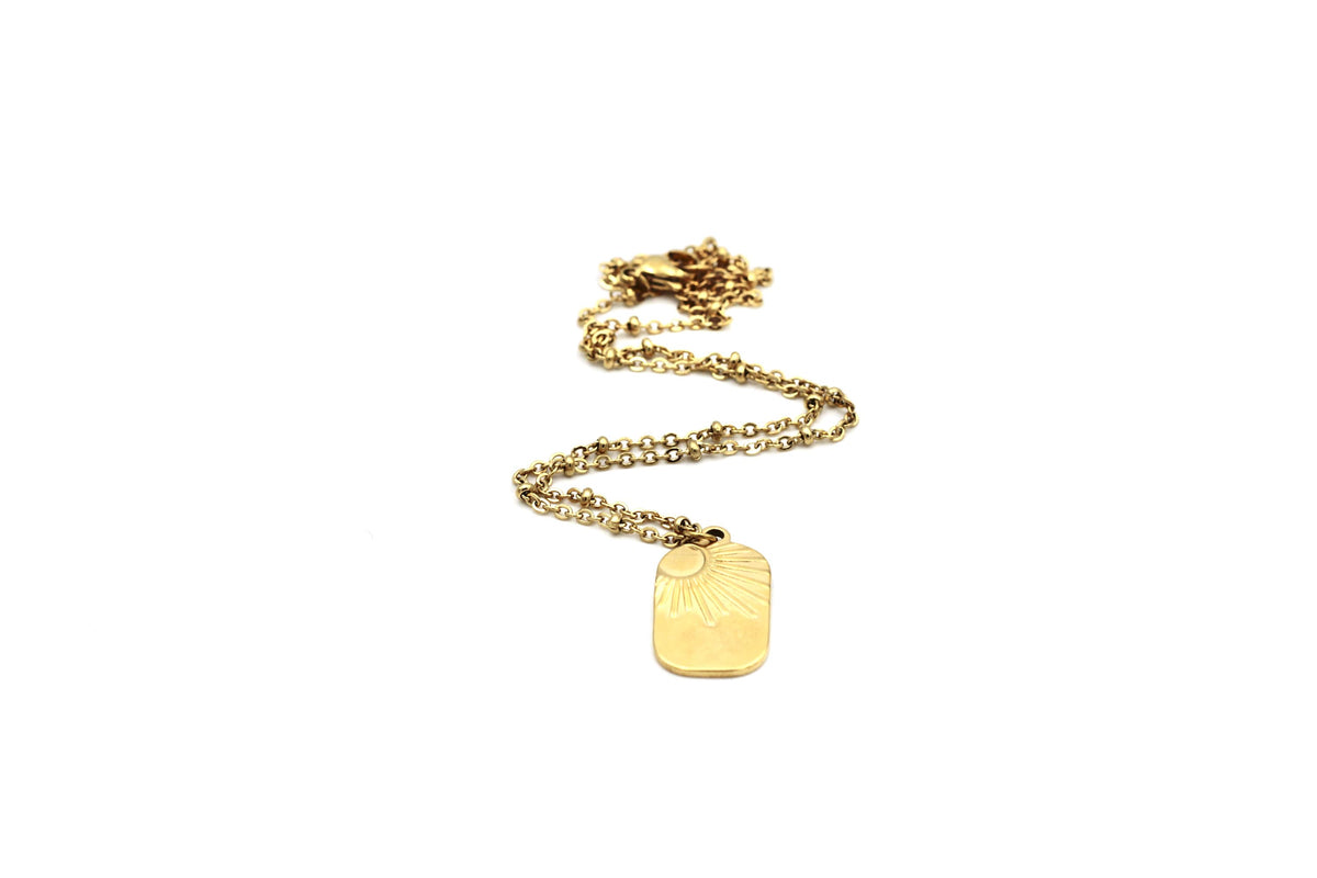 Sun Tag Necklace