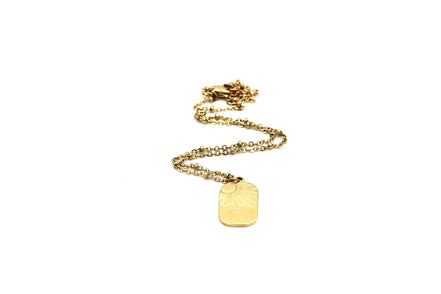 Sun Tag Necklace