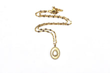 Load image into Gallery viewer, Gold Oval Boho Necklace
