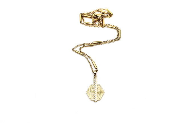 Gold Geometric Boho Necklace