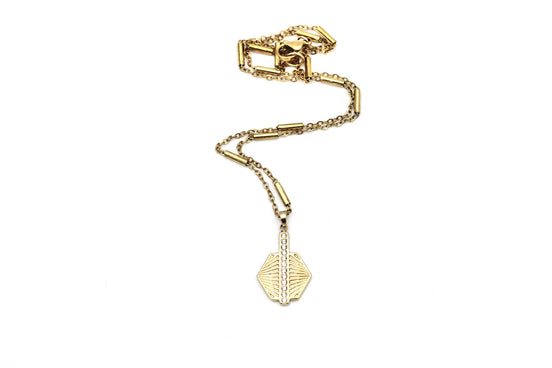Gold Geometric Boho Necklace