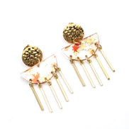 Fall Leaf Glitter Earrings