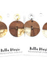 Round Wood Earrings