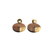 Round Wood Earrings