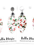 Red and Green Christmas Light Earrings