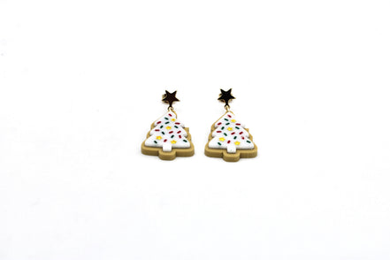 Christmas Tree Cookie Earrings