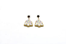 Load image into Gallery viewer, Christmas Tree Cookie Earrings
