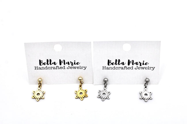 Dainty Snowflake Earrings