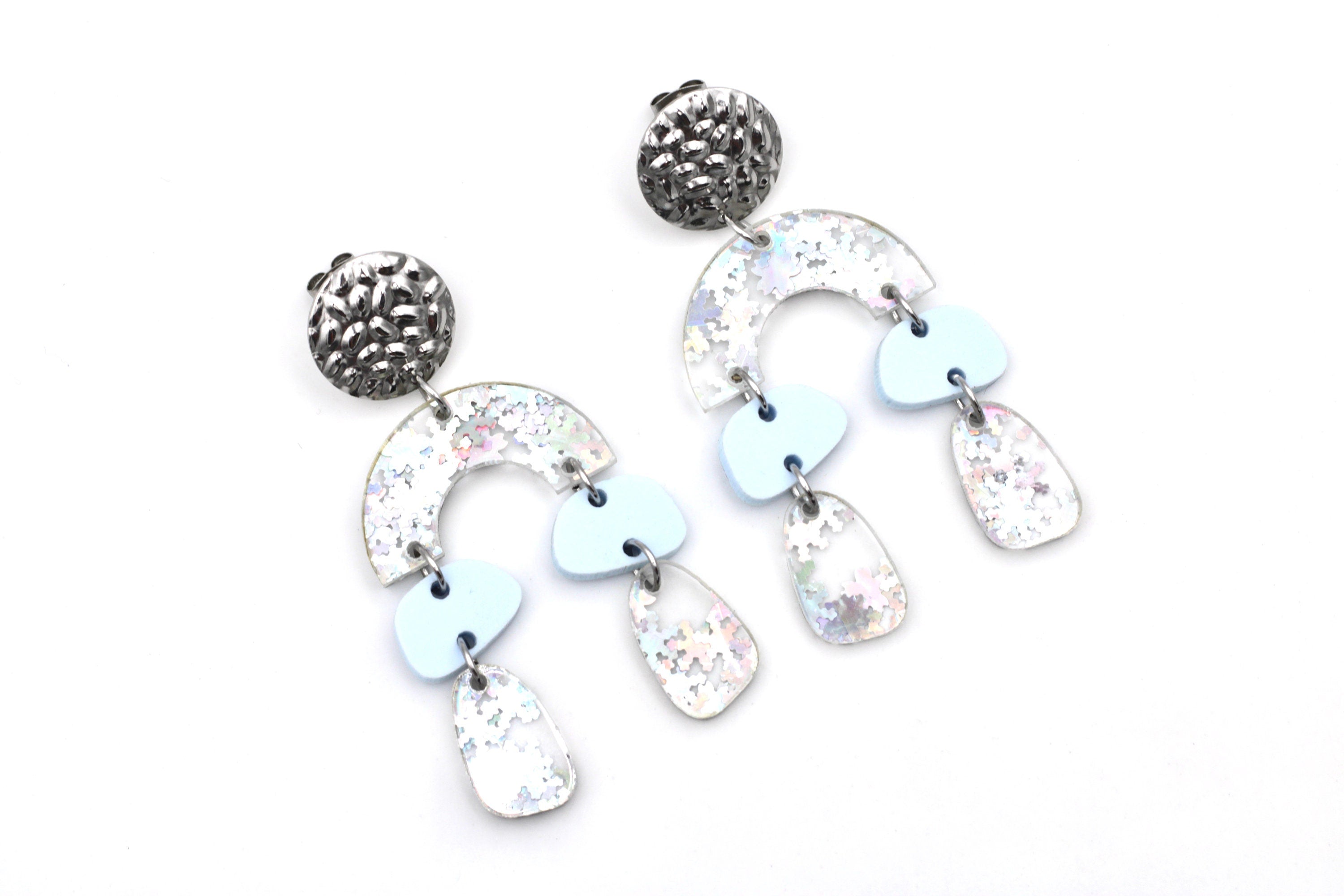 Geometric Snowflake Earrings