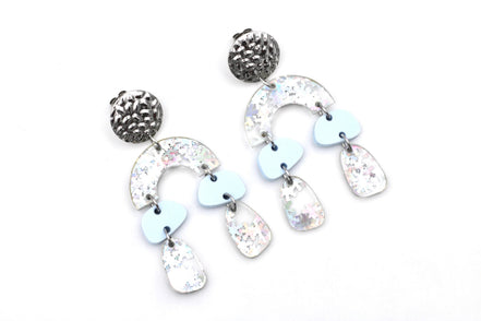 Geometric Snowflake Earrings