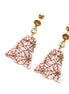 Pink Spiderweb Ghost Earrings