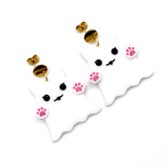 Cat Ghost Earrings