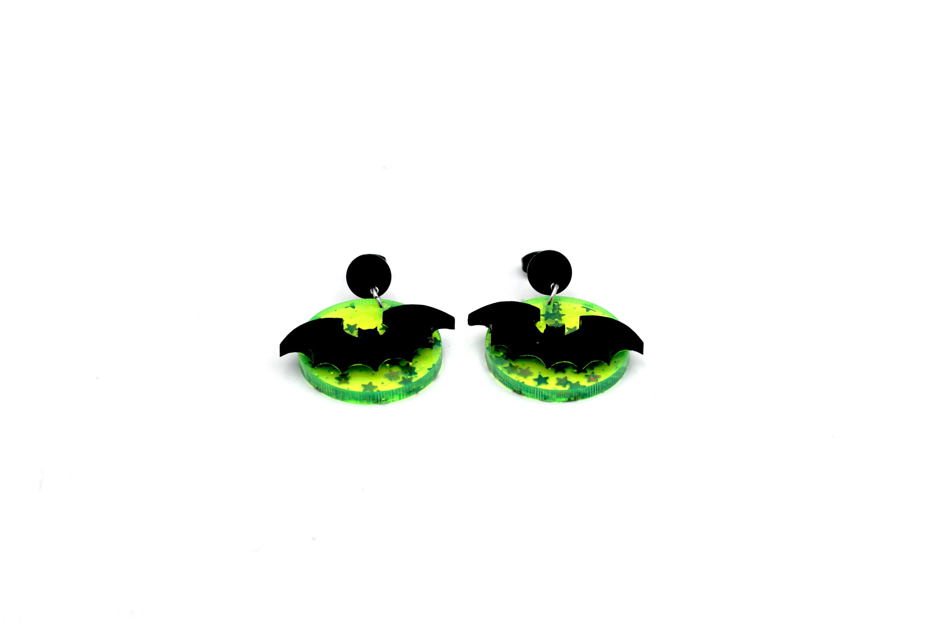 Bat Moon Earrings
