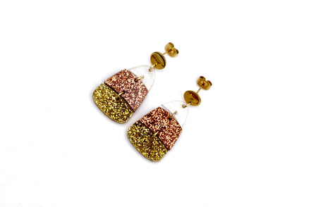 Glitter Candy Corn Earrings