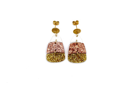 Glitter Candy Corn Earrings