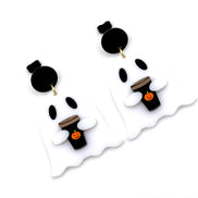 Latte Ghost Earrings