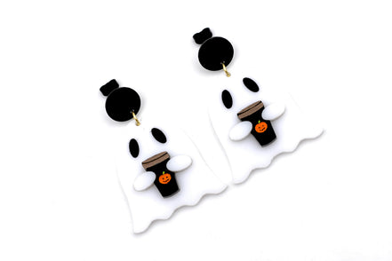 Latte Ghost Earrings