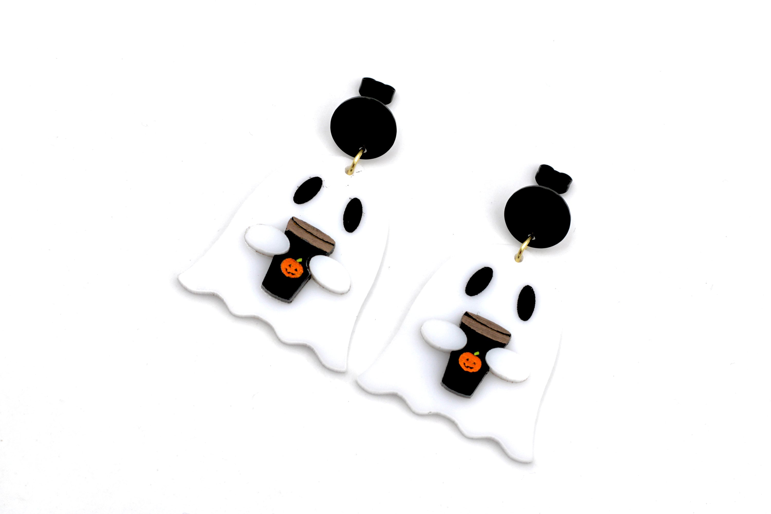 Latte Ghost Earrings